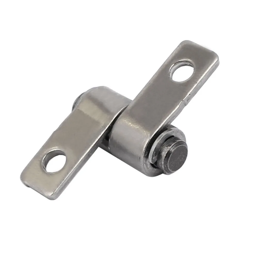 

New 18 x 28.5 x 8mm Mounting Hole Dia 3mm / 0.12" 360 Degree Rotation Torque Friction Positioning Hinge with Holes Silver Tone