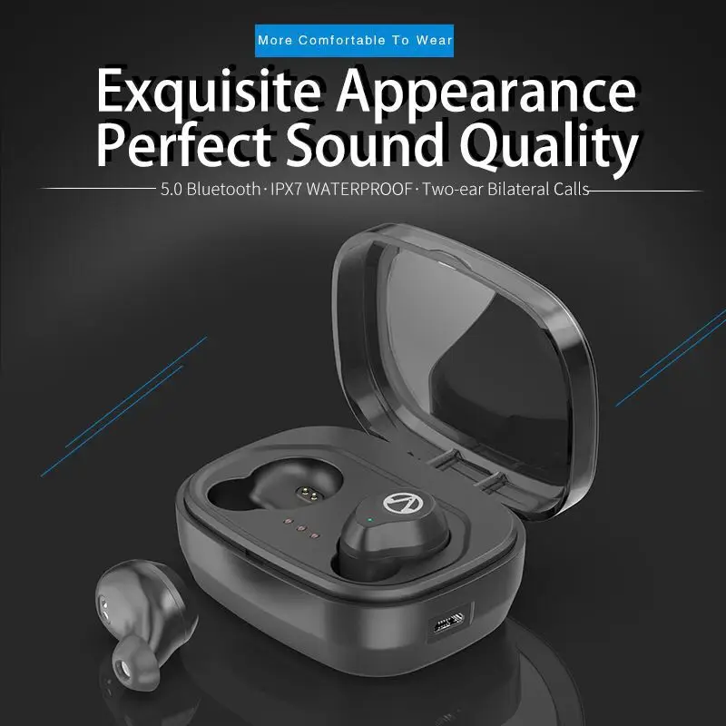 

Bluetooth 5.0 True Wireless touch Headset TWS Music Earphone Mini Wireless Earbuds Bilateral Calls Handsfree Headphones