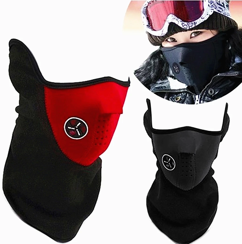 Sport cap windproof half face mask cycling mask dustproof face mask bike cap motorcycle running ski mask warm hat Outdoor beanie
