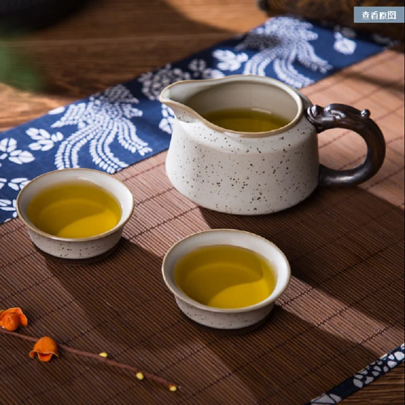 

Jingdezhen Kung Fu ceramic tea set teapot family ice cracking Longquan retro simplified Chinese teapot