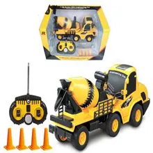Малыш RC электрический автомобиль бетона RC грузовик инженерных машин модель автомобиля 1:20 дети удаленного Управление трейлер бетона грузовик