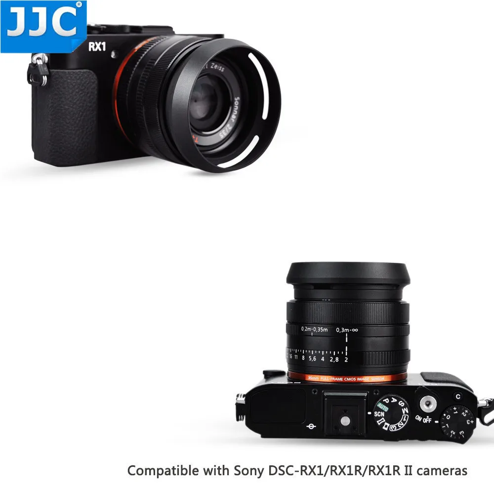 JJC металлический круг бленда протектор для SONY DSC-RX1/RX1R/RX1R II цифровой камеры заменяет LHP-1