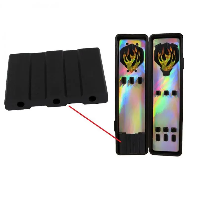 

10 Pack Dart Holder Insert Darts Tip Protector Socket Base Settle Holes Darts Carry Case Parts Darts Accessories Black