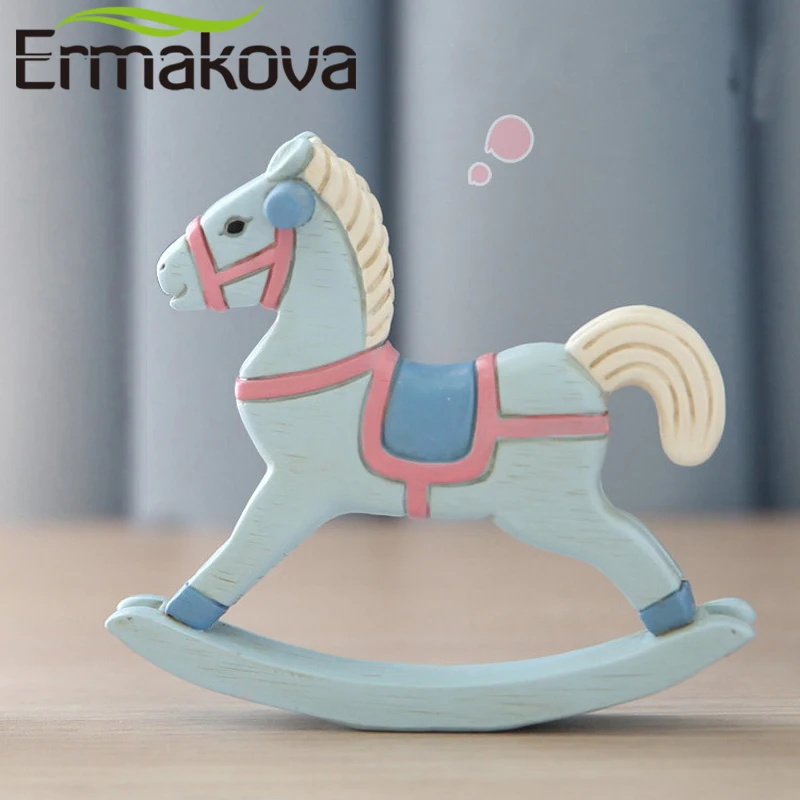 ERMAKOVA домашняя лошадь детская качалка фигурка лошади ручной работы ремесло