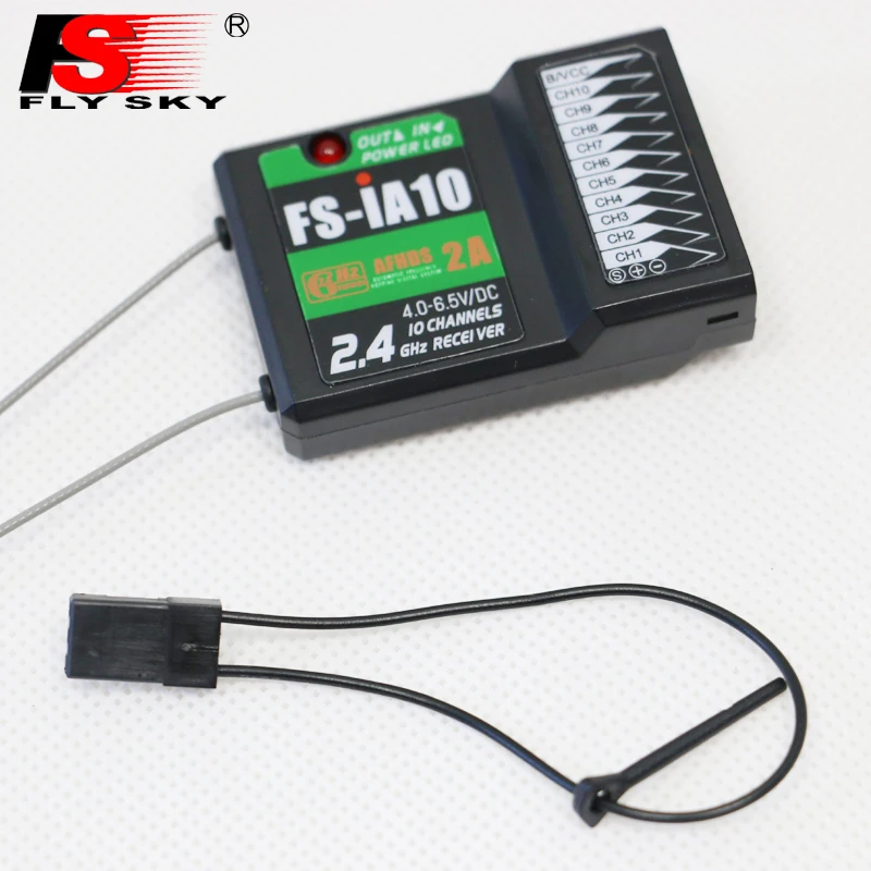 

1pcs Original FLYSKY FS-iA10 new 10 channel receiver with a serial bus interface iBus for helicopter