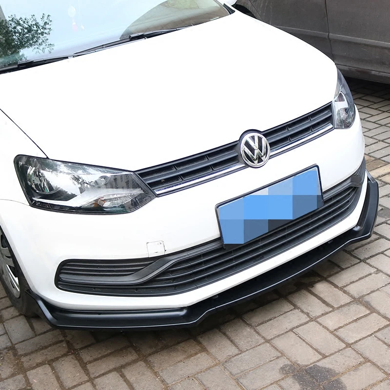Для Volkswagen Polo Передний спойлер ABS передний бампер диффузор защитные бамперы для VW
