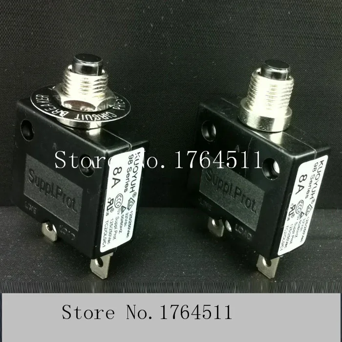 

KUOYUH 98 series high current overload current protection device 3A ~ 50A circuit breaker [imported] --10pcs/lot