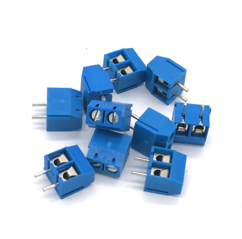 30/50/100 шт. 5 мм Винтовые клеммы PCB коннекторы блока прямой контактный 2P 3P 301V