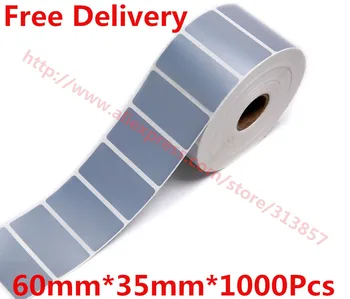 

Sublimation blanks PET matt silver waterproof paper tags 60* 35mm * 1000Pcs handmade label barcode sticker For label printer