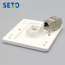 Сетевая панель SeTo 86 type 10GB RJ45 Cat6.A розетка настенная пластина Keystone Лицевая панель