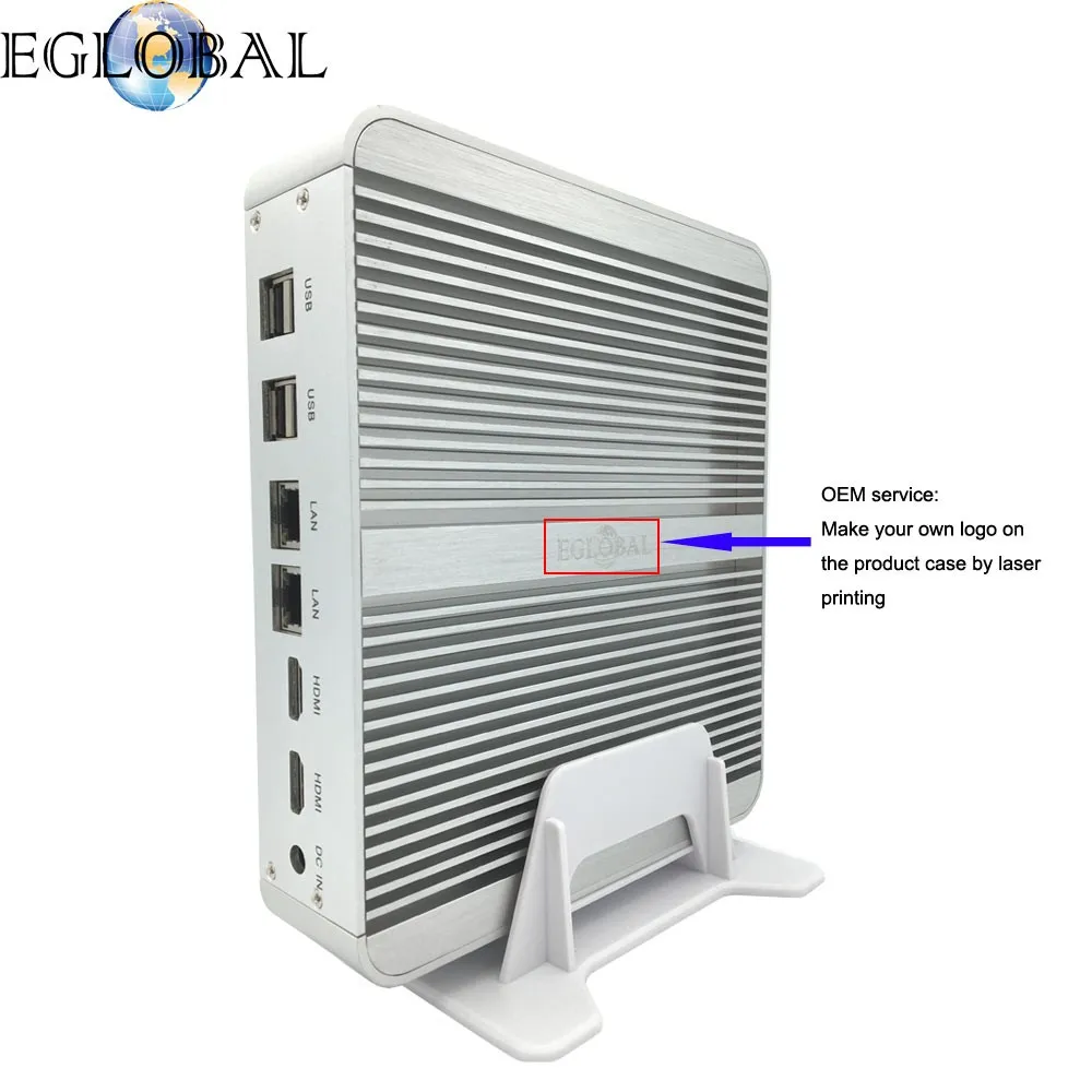8GB RAM 64GB SSD Fanless Mini PC Computer Small PC Intel Core i5 4258u 2.9GHz with Dual HDMI Dual Lan Mini Laptop Computer