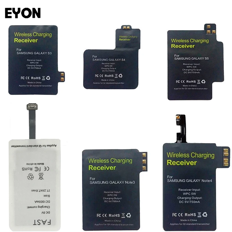 

EYON TI Chipset Ultra Thin Qi Wireless Charger Charging Receiver Module Adapter For iPhone SE 6S 7 Plus SAMSUNG S4 S5 Note 4