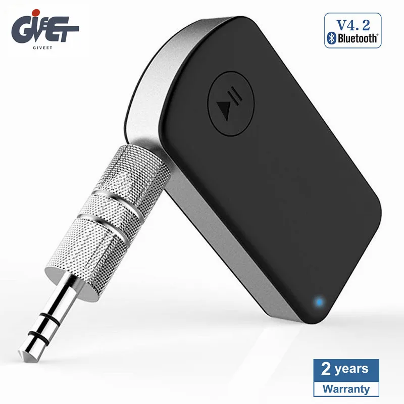 Bluetooth V4.2 Transmitter /& Receiver Wireless Audio 3.5mm Aux RCA Adapter