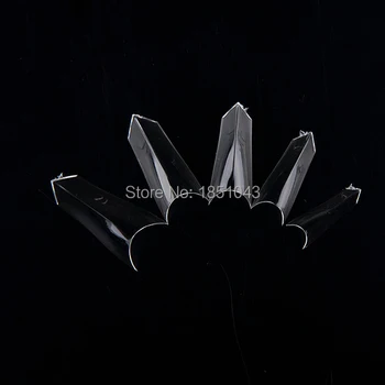 

500pcs French Nail Tips V shape pointed Acrylic Nail Tips