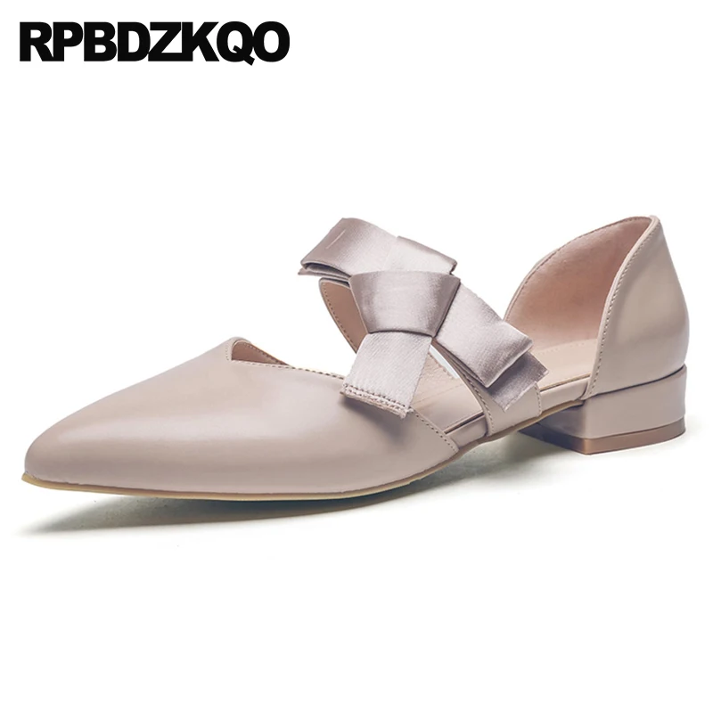 

pointy chinese sandals korean china bow slip on women flats shoes with little cute bowtie designer ladies pointed toe summer