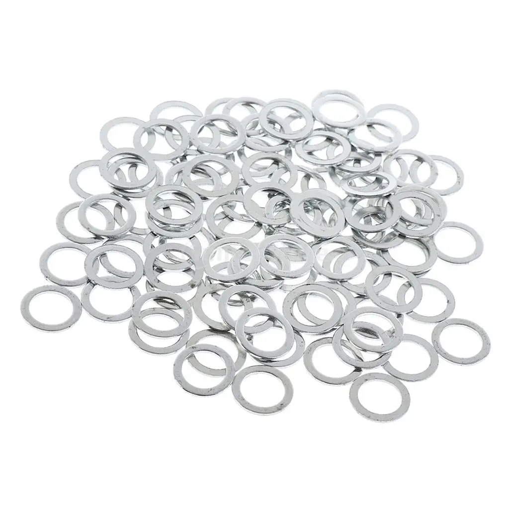 100pcs Skateboard Truck Axle Speed Washers Longboard Bearing Washers Silver