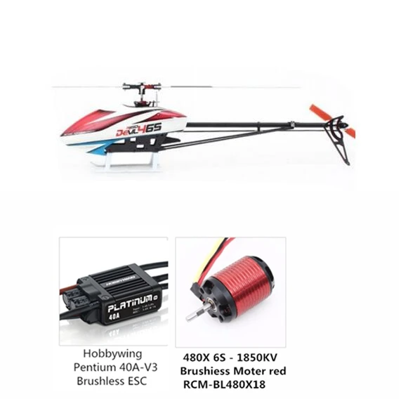 

ALZRC 465- Devil 465 RIGID SDC/DFC Helicopter Empty Machine (With HobbyWing - Pentium-40A-V3 ESC and 480X 6S- 1850KV Motor)