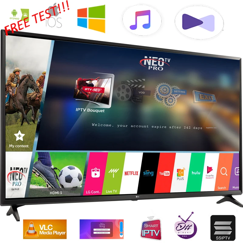 NEOpro Iptv подписка французский арабский iptv smart pro smart tv Европа итальянский польский Испанский Великобритания, Португалия Спортивный канал