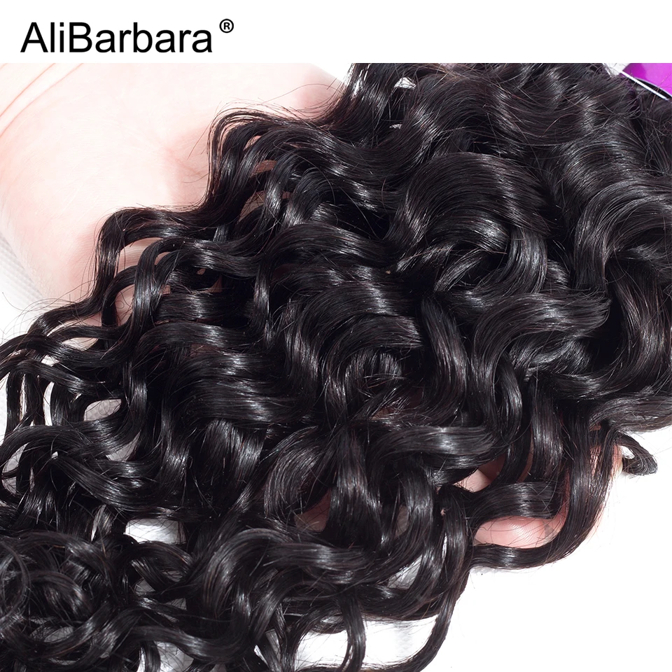 AliBarbara Hair Peruvian Water Wave Bundles Human Hair 3pcs 100% Remy Hair Extension Natural Color 8-28 inch Drop Shipping