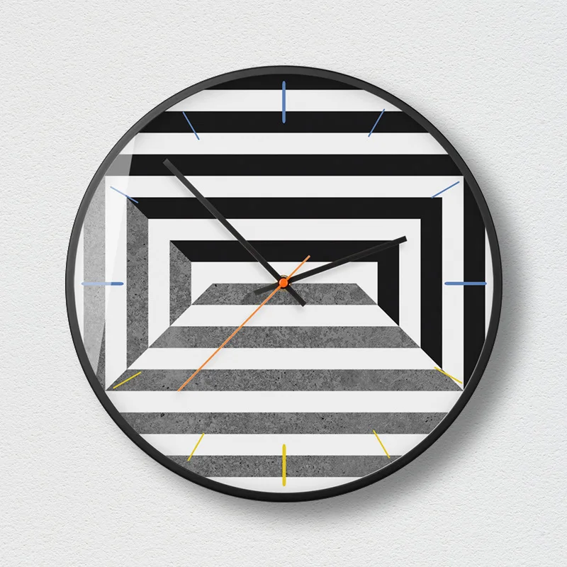 Настенные часы 50 градусов серые геометрические модные скандинавские минималистичные современные офисные декоративные настенные часы