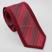 Coachella Для мужчин галстуки Уникальный пограничной темно-красный с розовая полоса тканые Средства ухода за кожей шеи галстук формальный Средства ухода за кожей шеи галстук для Для мужчин платье рубашка свадьба
