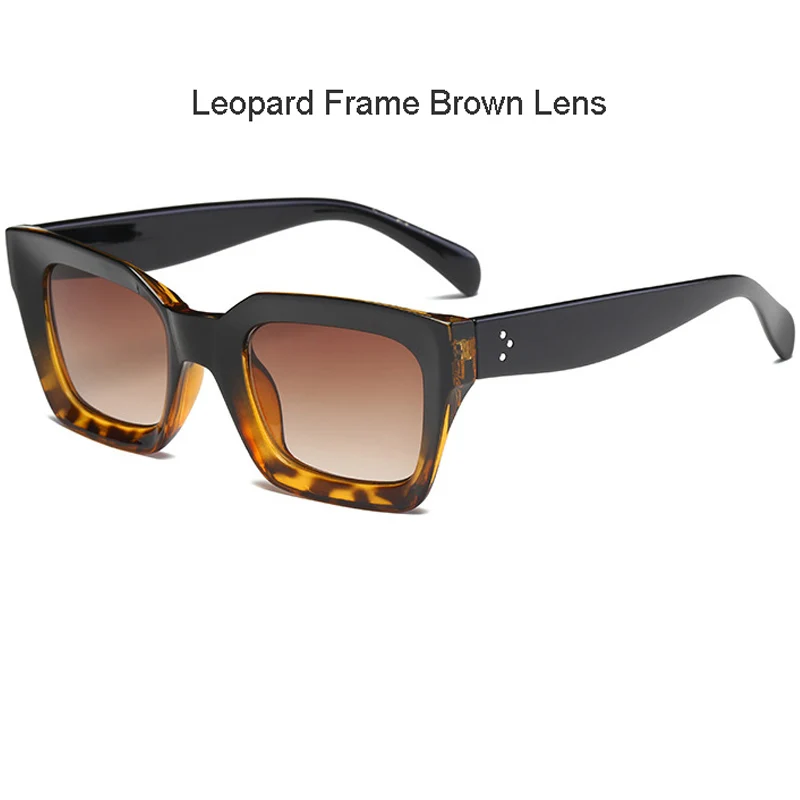 ALOZ MICC популярные женские ацетатные Солнцезащитные очки Дизайнерские Мужские квадратные оправы высококачественные очки трендовые женские солнцезащитные очки UV400 Q32 - Цвет линз: Brown Lens