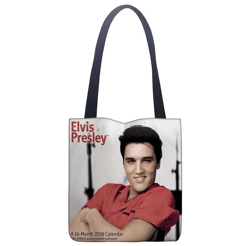 Сумка на плечо с принтом Elvis Presley заказ Холщовая тоут сумка для покупок дорожная