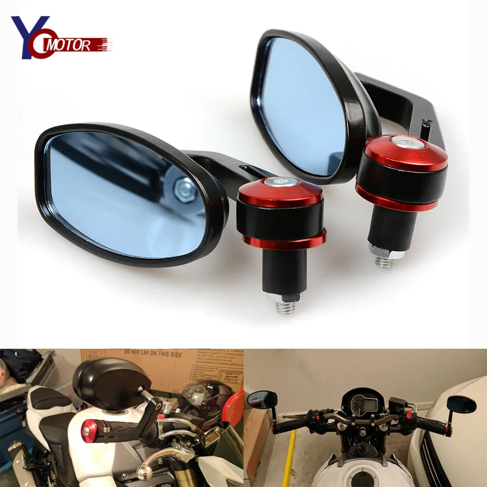 

NEW Motorcycle Rearview Mirrors 7/8''Universal CNC Bar end mirror FOR YAMAHA XTZ250 TRICKER DT230LANZA KAWASAKI KX125 KX250