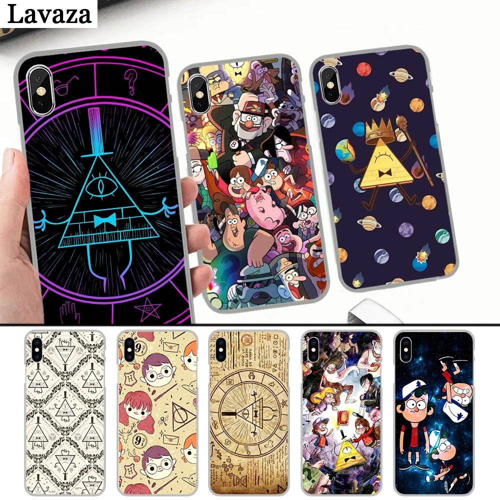 

Lavaza Gravity Falls pig Printing Drawing black Hard Case for iPhone 4 4S 5 5S 5C 6 6S 7 8 Plus X XS MAX XR