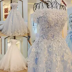 Блестящее свадебное платье с коротким жакетом из белого тюля, расшитое блестками, с кружевами, бисером и кристаллами, с вырезом лодочкой