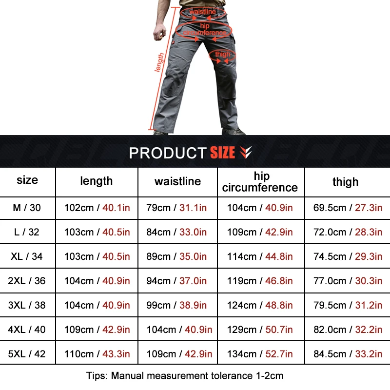 CQB Outdoor Sport Camping Tactical Military Men's Pants Training Trousers Wear-Resistant for Camping Climbing