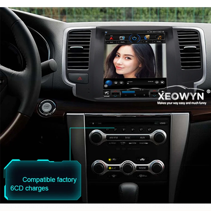 

10.1" android 6.0 car radio gps player for nissan maxima J32 bluetooth IPS Screen wifi mirror link swc a/c control support bose