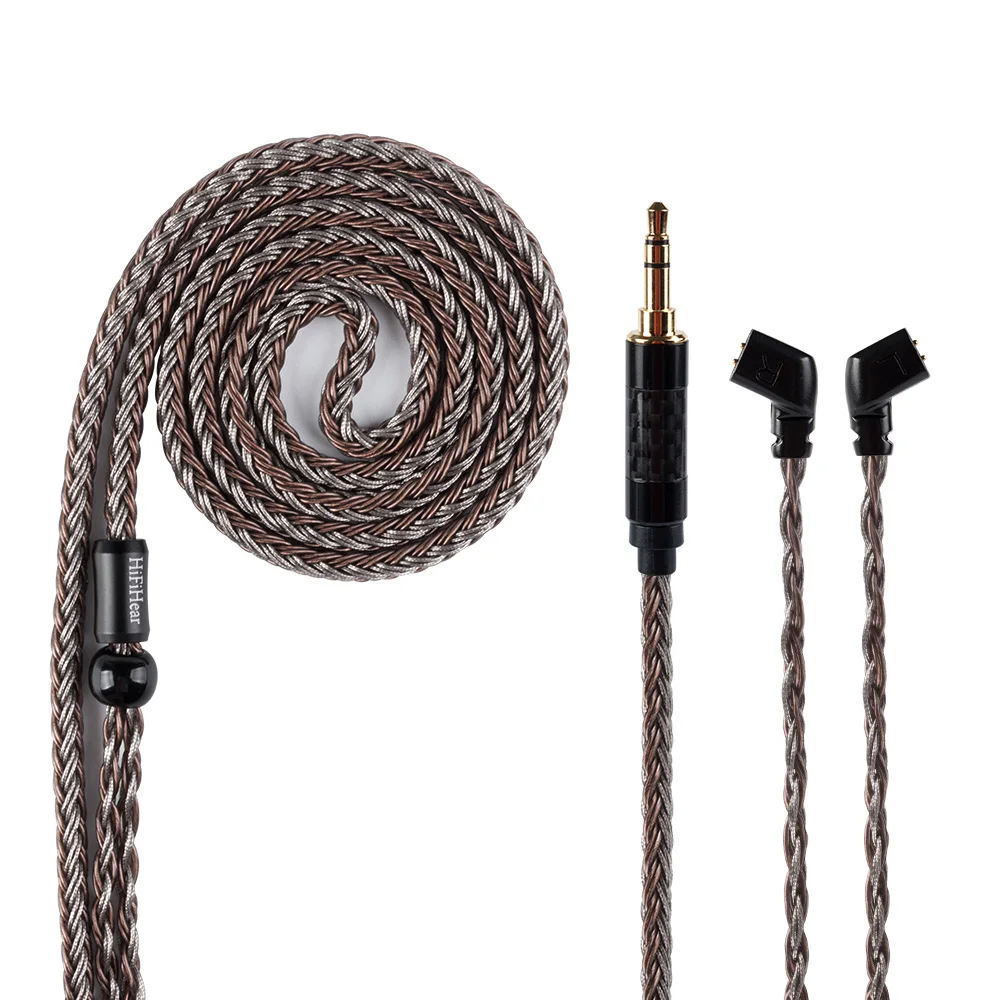 HiFiHear 16 Core посеребренный балансный кабель 2 5/3 5/4 4 мм с MMCX/2PIN/QDC для BLON BL 01 03 плотным