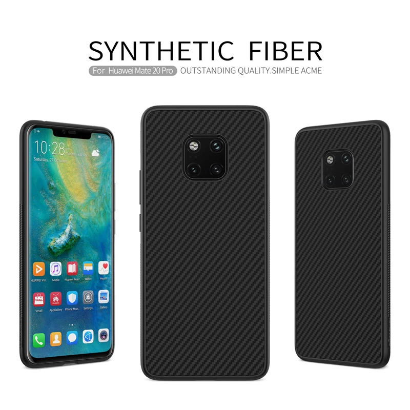

For Huawei Mate 20 pro Case Cover Synthetic Fiber Phone Case For Huawei Mate 20 pro NILLKIN Hard Cover High Quality Case