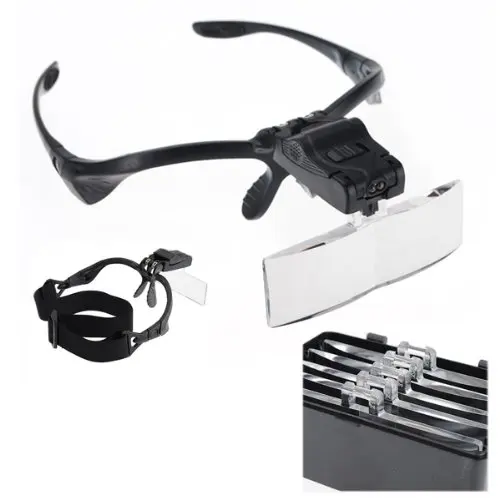 Лупа очки 2 Led 1X1.5X2 2.5X3.5 Х ювелир часовщик DIY|magnifying glasses|glasses magnifiermagnifying magnifier |