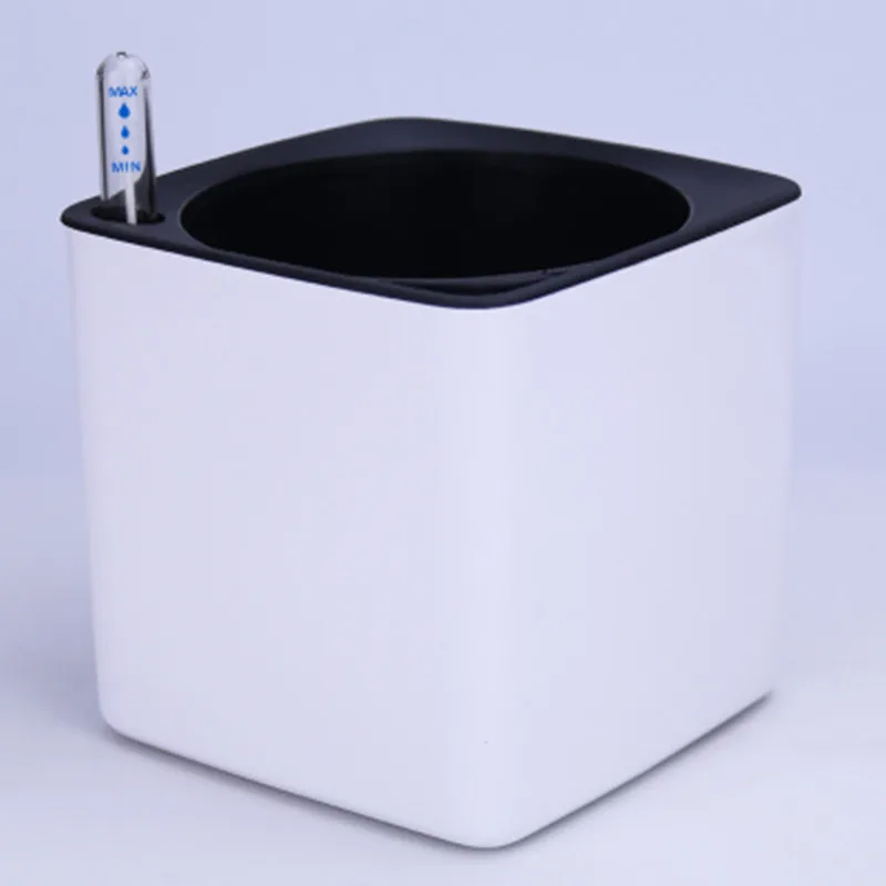 

Large size Margic square lazy self absorption water creative personalized paint porcelain plastic flower pot for graden plant