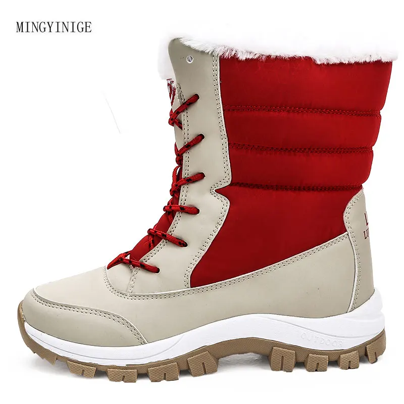 Boots Women Plus Size New Fashion Snow Boots Female Square Heel Martin Boots Suede Winter Shoes