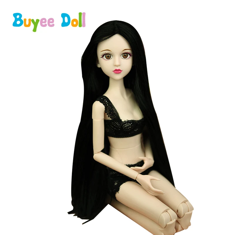 1 шт. 3D настоящие глаза Evade клеевая голова куклы 1/4 BJD с волосами аксессуары для без
