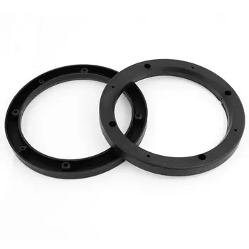 

2 Pcs Car Black 5.5" Inner Dia Speaker Spacers Extender Ring for Honda