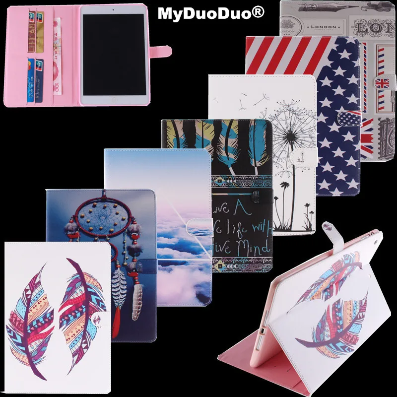 

High Quality Feather Style PU Leather Smart Stand Shell Case For Apple iPad mini Case Cover For iPad mini 1 2 3 7.9" Tablet case