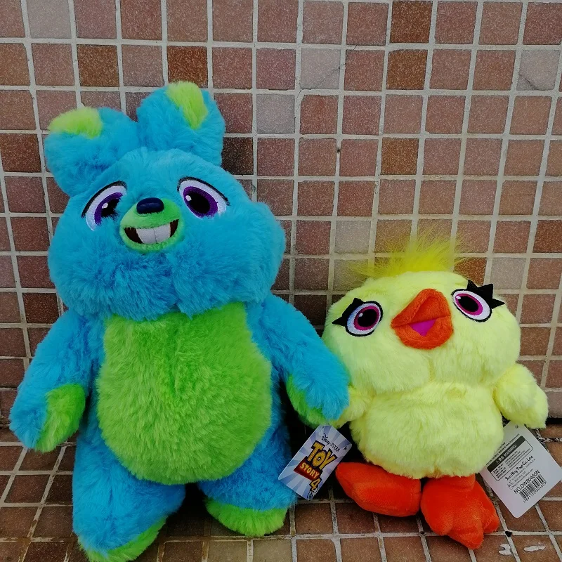 

1pc Toy Story 4 Toys Yellow Duck Blue Rabbit Bunny Ducky Anime Toys Soft Stuffed Plush Animal Doll Children's Birthday Gift