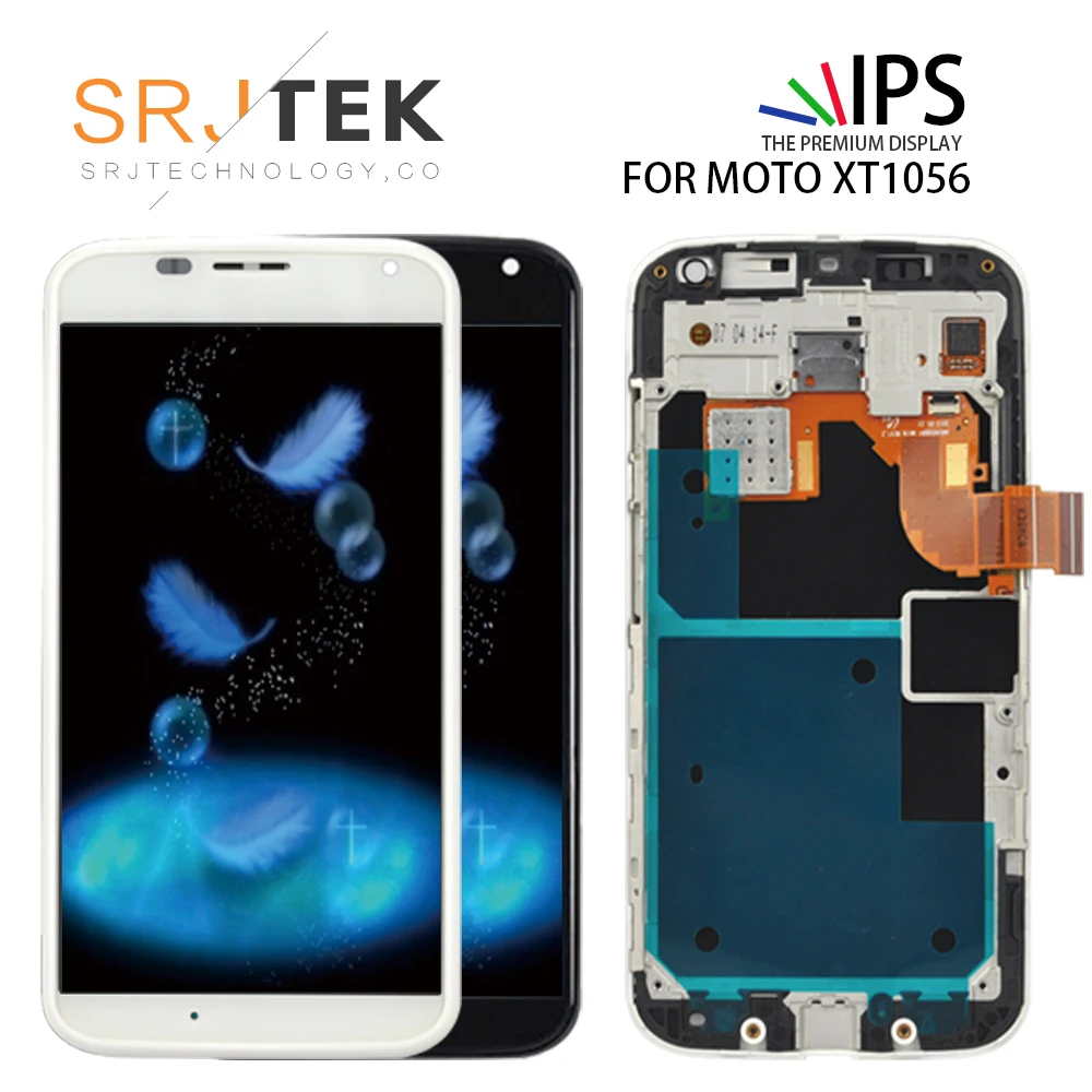

SRJTEK 5.5''LCD For Motorola Moto X Display LCD Touch Screen For Motorola XT1052 LCD XT1056 XT1058 XT1060 LCD With Frame