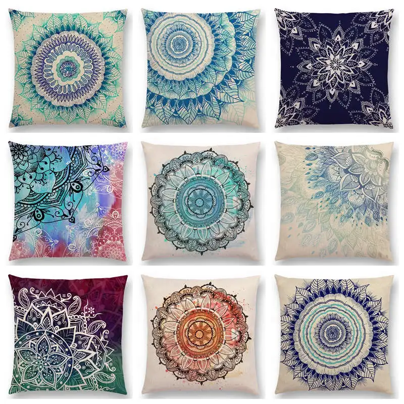 

Awakening Life Flowers Clarity Color Fade Inspire Imagine Dream Free Spirit Floral Mandalas Beautiful Cushion Cover Pillow Case