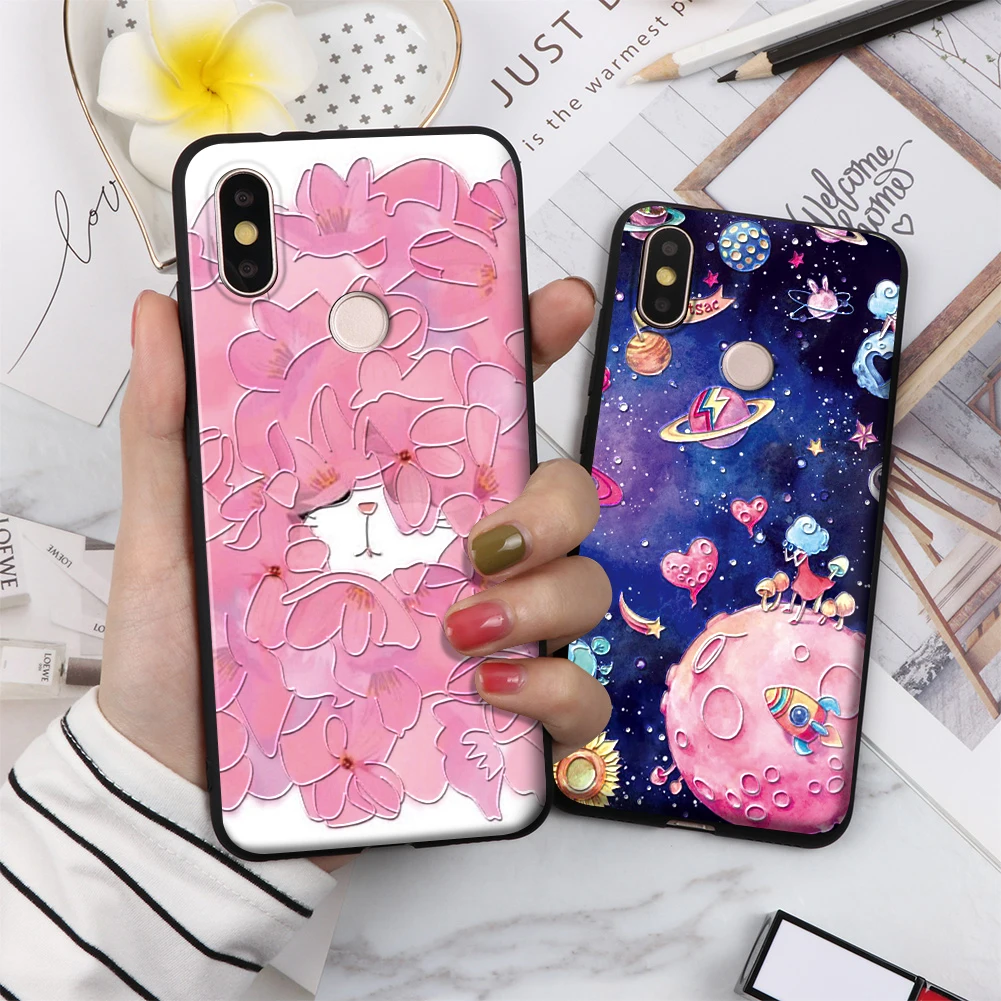 

3D Relief Matte Cover For Xiaomi Redmi K20 S2 4A 5 Plus 6A Note 3 4X 5 5A 6 7 Pro Coque For Xiaomi Mi 5X 6X Mi 9 8 Lite F1 Case