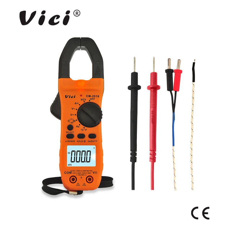 

Portable Digital Clamp Meter ViCi Multimeter AC/DC Volt Current Voltage Ohm NCV Temperature Tester Resistance Ammeter CM-2016