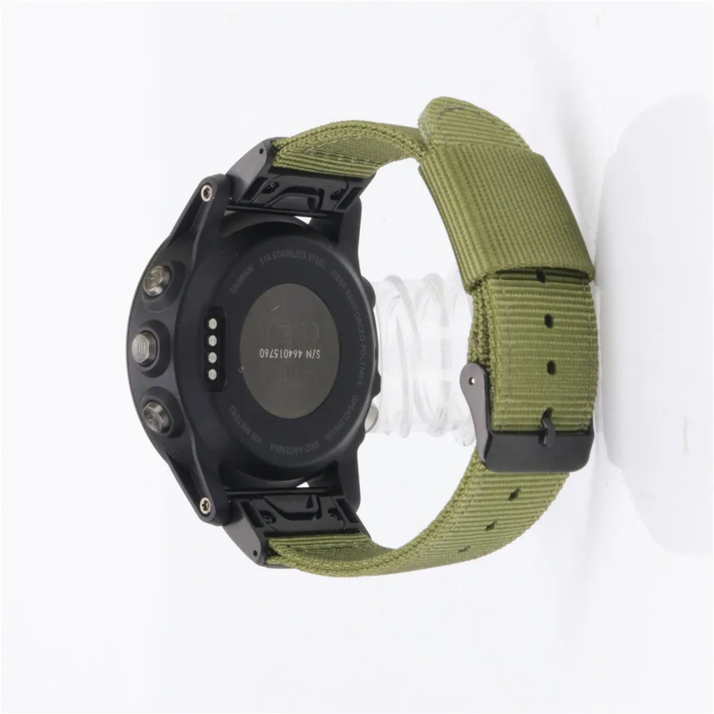 GXV 26 мм Easy Fit Nato Премиум нейлоновый ремешок для часов Quick Release Замена для Garmin Fenix 5X/Fenix 3/Fenix 3 HR