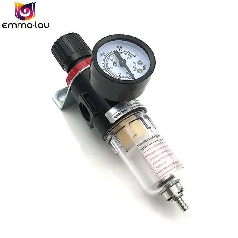 

AFR-2000 Pneumatic Filter Air Treatment Unit Pressure Regulator Compressor Reducing Valve Oil Water Separation AFR2000 Gauge