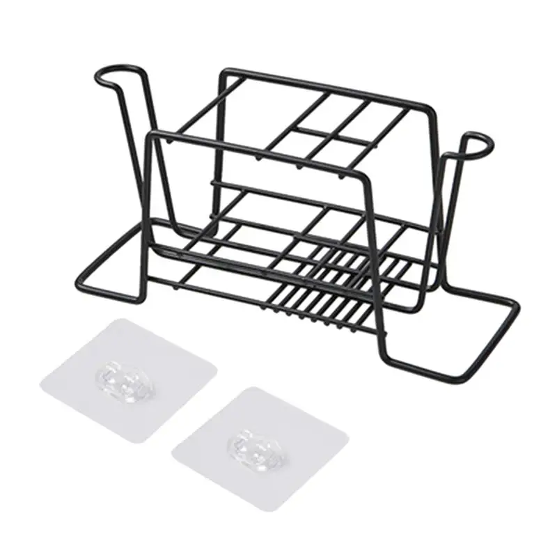 

1pc Toothpaste Toothbrush Holder Toiletries No Drilling Wall Mounted Shelf Holder Storage Rack Organizer