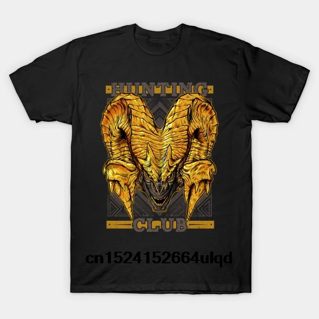

100% Cotton O-neck Custom Printed Tshirt Men T shirt Huntinger Club Kulve Taroth - Monster Hunter(10) Women T-Shirt