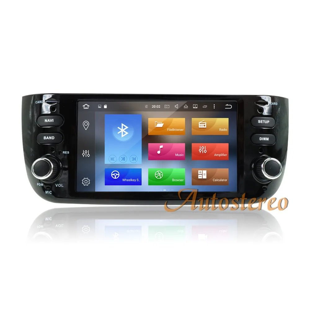 Top Car DVD player GPS navigation radio Stereo For Fiat Punto 2009-2015 Linea 2012+ UNIT auto video multimedia The newest Android9.0 1